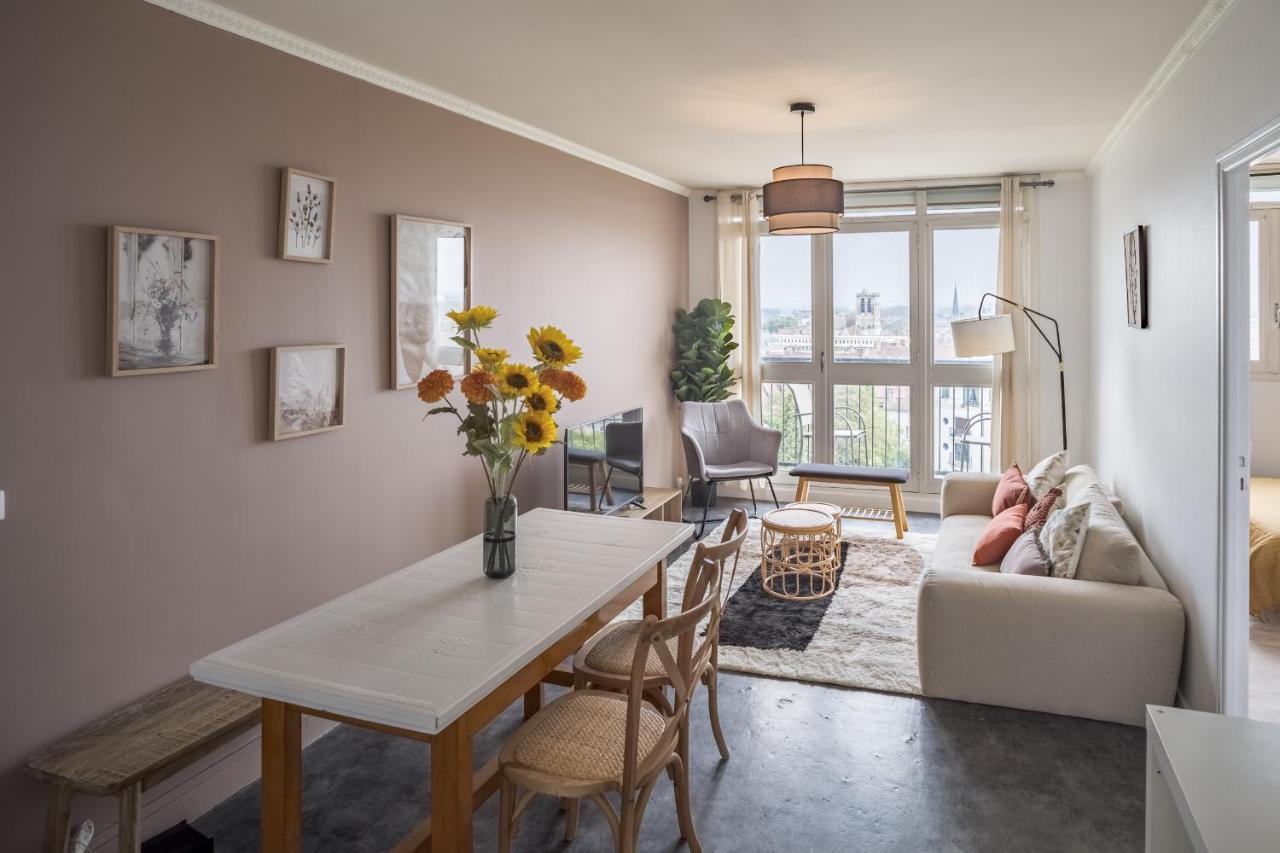 Apartamento Evasion Urbaine - Vue Panoramique - Proche Gare Troyes Exterior foto