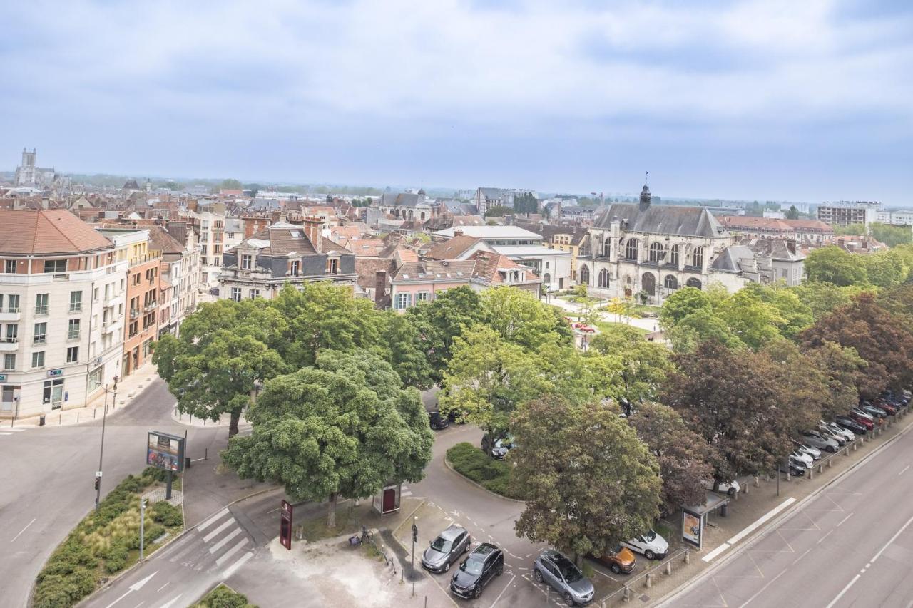 Apartamento Evasion Urbaine - Vue Panoramique - Proche Gare Troyes Exterior foto