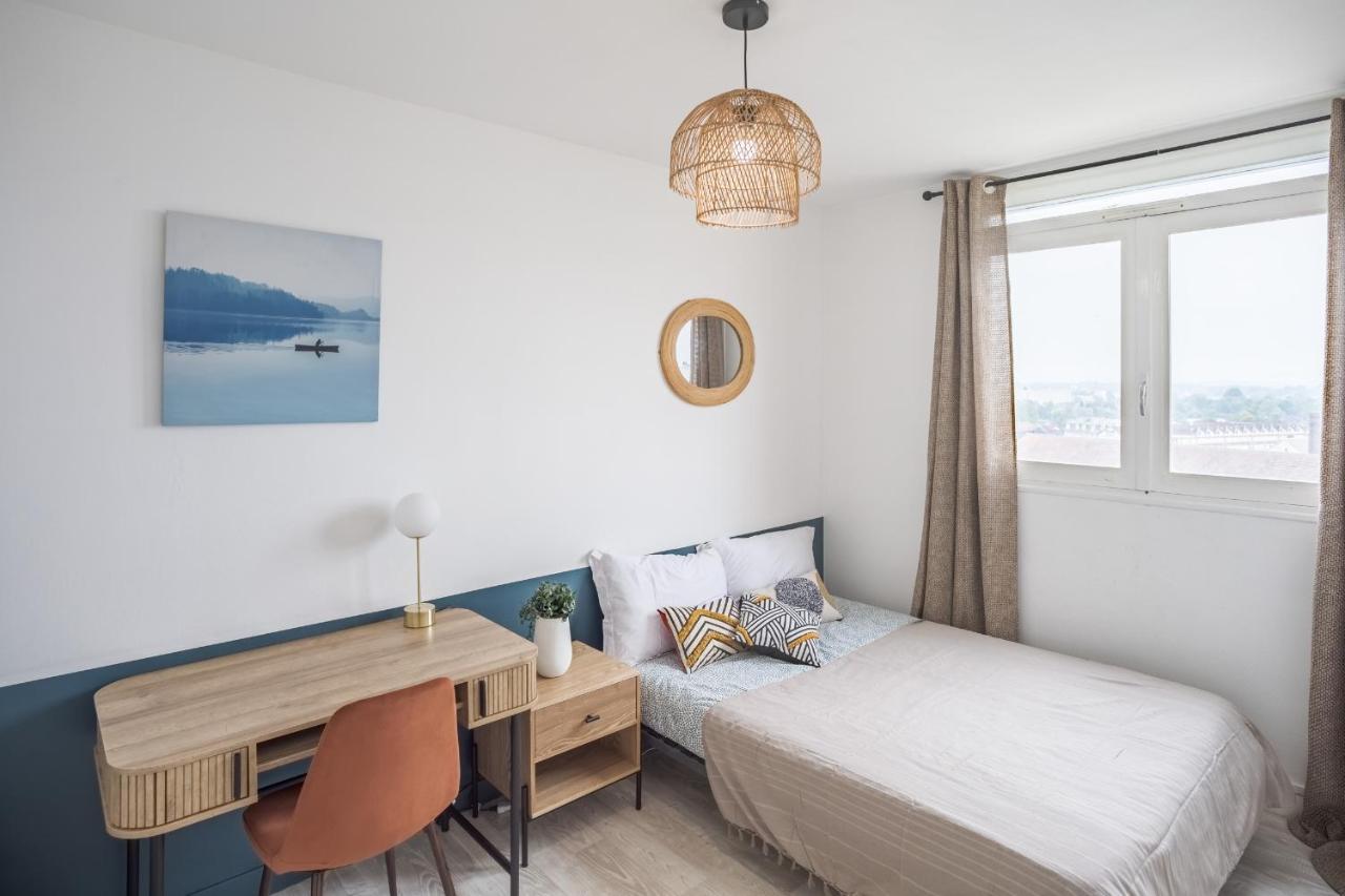 Apartamento Evasion Urbaine - Vue Panoramique - Proche Gare Troyes Exterior foto