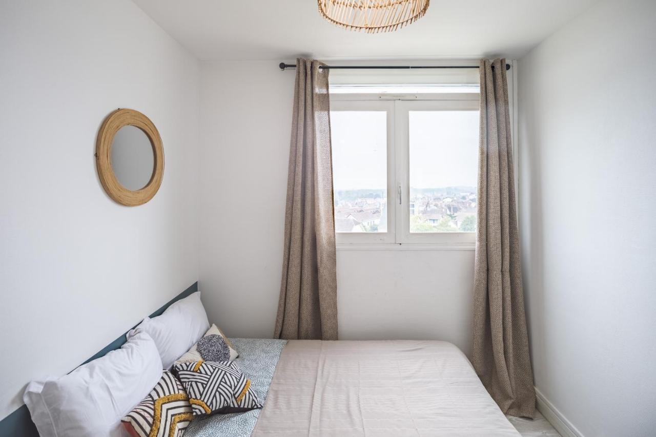Apartamento Evasion Urbaine - Vue Panoramique - Proche Gare Troyes Exterior foto